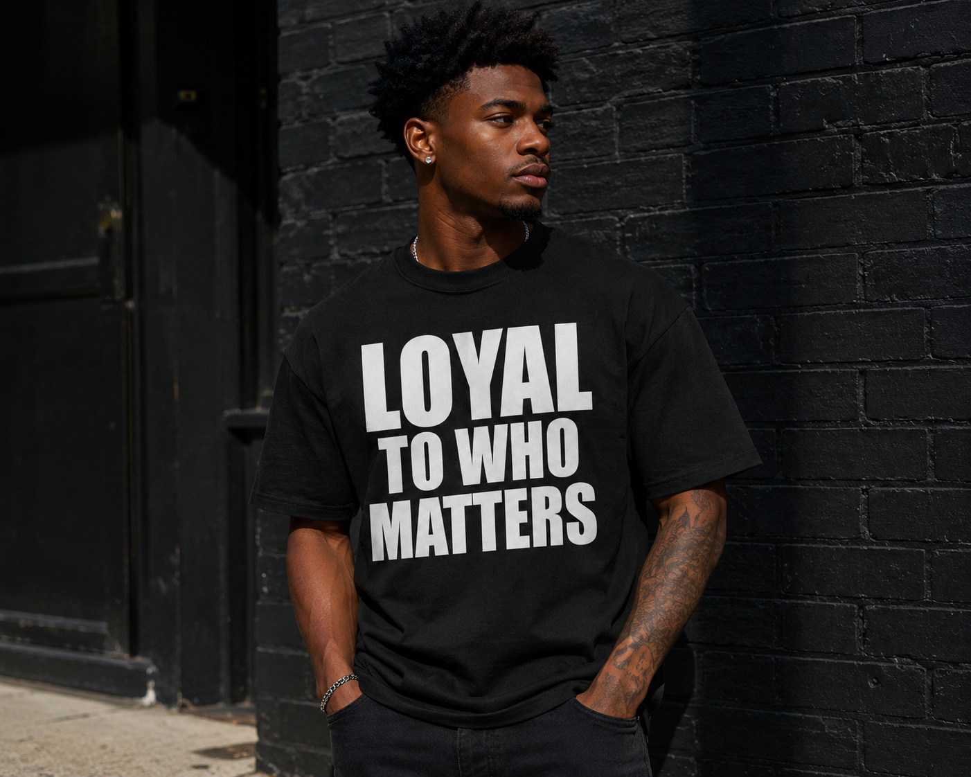 Loyal To Who Matters Shirt – Black Streetwear Graphic Tee for Men & Women