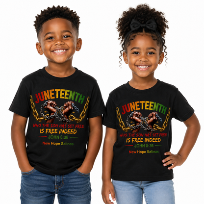 Kids Juneteenth Tshirt
